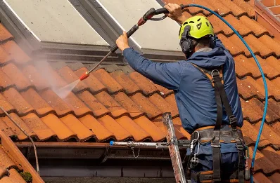 Démoussage et hydrofuge de toiture à Trangé